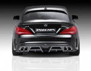 Mercedes Cla Uyumlu W117 Amg (2012-2015) Piecha Arka Tampon Eki - Difüzör (Plastik)