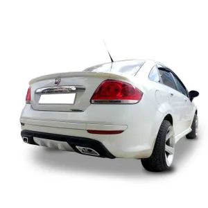 Fiat Linea 2007-2018 (Type 323) uyumlu Egzoz Görünümlü Universal Arka Tampon Eki - Difüzör (Plastik) modelleri DRS Tuning'de. Kaliteli malzeme, hızlı kargo ve