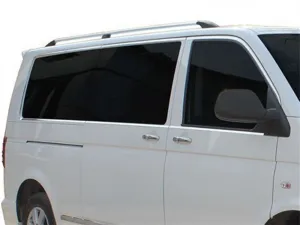 Transporter Uyumlu T6 Cam Çerçevesi 14 Parça Krom (K.ş) Tek Sürgü 2015 Ve Sonrası