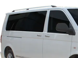 Volkswagen Transporter Uyumlu T5.5 Cam Çerçevesi 14 Parça Krom (U.ş) Çift Sürgü 2010-2014
