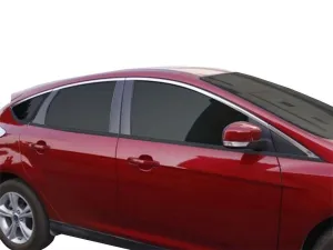 Ford Focus C346 Uyumlu 3 Hatchback Cam Üst Çıtası 8 Parça. Krom 2011-2014