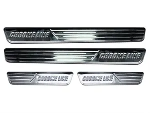 Seat Octavia Uyumlu A7 Chrome Line Kapı Eşiği 4 Parça Krom 2013 Ve Sonrası