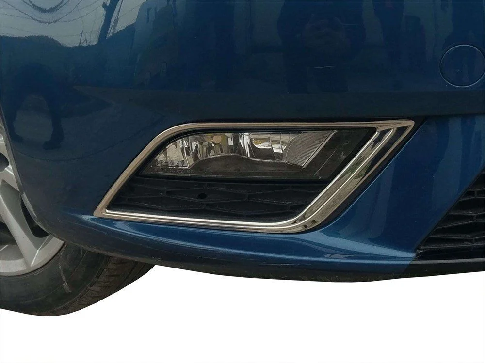 Seat İbiza Uyumlu 5 5F Sis Farı Çerçevesi 2 Parça Krom 2013 Ve Sonrası
