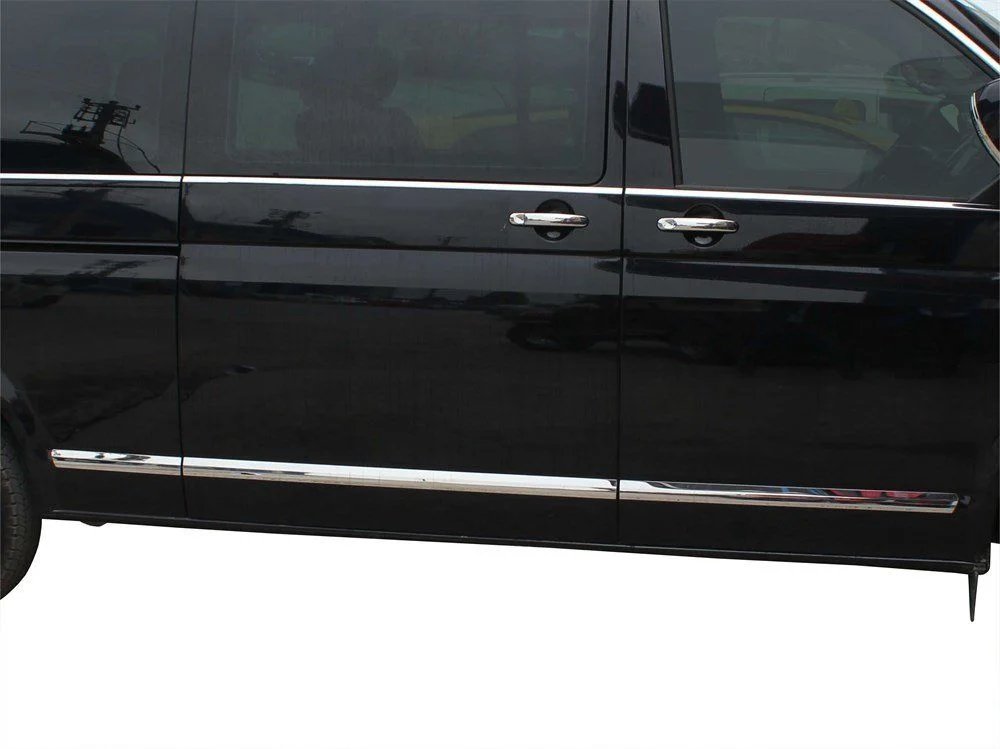 Volkswagen Caravelle Uyumlu T6 Yan Kapı Çıtası 5 Parça Krom (K.Ş) 2015 Ve Sonrası