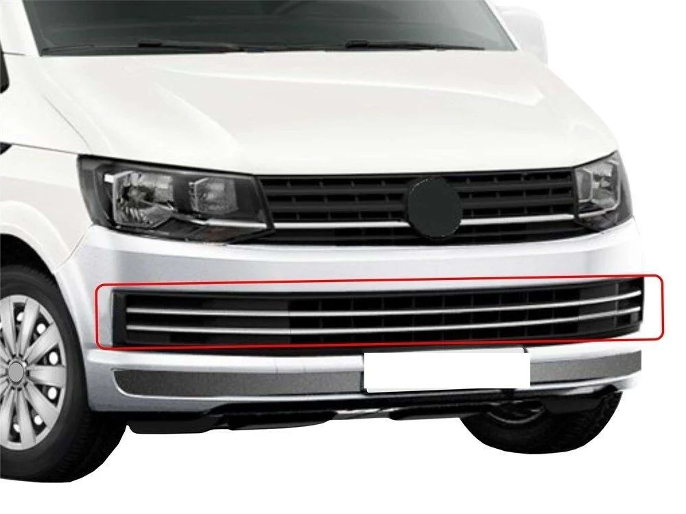 Volkswagen Transporter Uyumlu T6 Ön Tampon Çıtası 6 Parça Krom 2015 Ve Sonrası