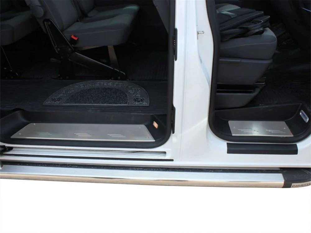 Volkswagen Caravelle Uyumlu T5.5 Kapı Eşiği 4 Parça Krom 2010-2015