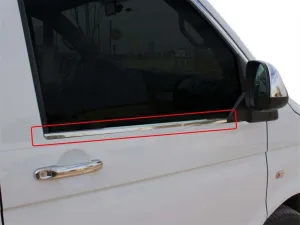 Volkswagen Caravelle Uyumlu Cam Çıtası 2 Parça Krom 2003-2010