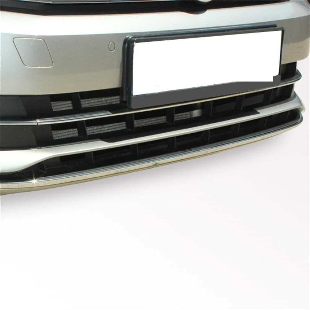Volkswagen Passat Uyumlu B8 Ön Tampon Alt Çıtası 3 Parça Krom 2015 Ve Sonrası