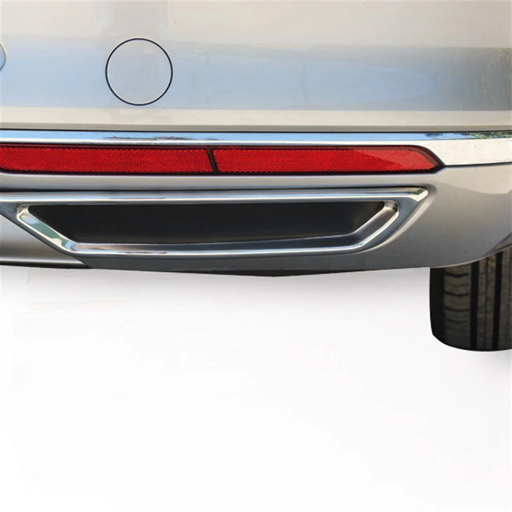 Volkswagen Passat Uyumlu B8 Egzoz Çıkışı 2 Parça Krom 2015 Ve Sonrası