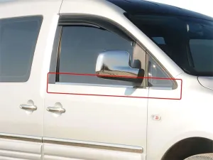 Volkswagen Caddy Uyumlu Cam Çıtası 4 Parça Krom 2010-2014