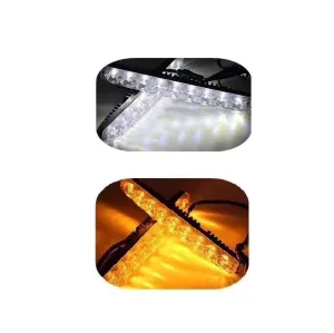 Kayar Sinyalli Gündüz Ledi 2X6 36W Turuncu/Beyaz / Laam316 thumb 2