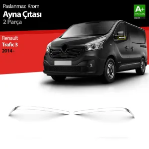 S-Dizayn Renault Trafic Krom Ayna Çıtası 2 Prç. 2014-2020Araca &Ouml;zel Krom Aksesuar
&Uuml;r&uuml;n &Ouml;zellikleri:Krom &uuml;r&uuml;nler ara&ccedil; &uuml;