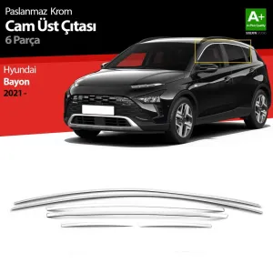 S-Dizayn Hyundai Bayon Krom Cam Üst Çıtası 6 Prç. 2021 ÜzeriAraca &Ouml;zel Krom Aksesuar
&Uuml;r&uuml;n &Ouml;zellikleri:Krom &uuml;r&uuml;nler ara&ccedil; &uu