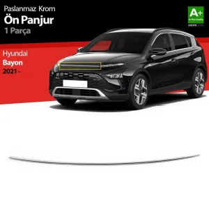 S-Dizayn Hyundai Bayon Krom Ön Panjur 2021-2024Araca &Ouml;zel Krom Aksesuar
&Uuml;r&uuml;n &Ouml;zellikleri:Krom &uuml;r&uuml;nler ara&ccedil; &uuml;zerinde uy