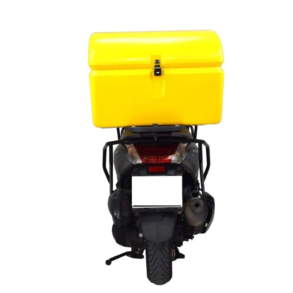 Motosiklet Servis Uyumlu Çantası Maxi Box Sarı 180 Litre, Kilitli, Kaldıraç Pe