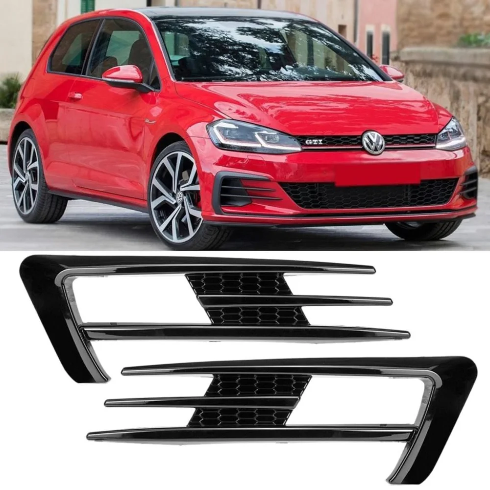 Volkswagen Golf Uyumlu 7 Sis Farı Çerçevesi Piano Black 2014-2017