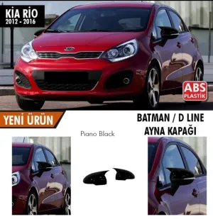 Kia Rio 2011-2017 (UB) uyumlu (2012-2016) Batman Yarasa Ayna Kapağı (Parlak Siyah) modelleri DRS Tuning'de. Kaliteli malzeme, hızlı kargo ve güvenli