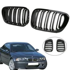 Boğaziçi uyumlu Bmw 3 Serisi E46 Ön Panjur Böbrek Çift Tırnak (1998-2005) modelleri Oto Aksesuar Shop'de. Kaliteli malzeme, hızlı kargo ve güvenli alışverişle