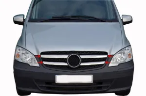 Mercedes Vito Uyumlu W639 Facelift Krom Ön Panjur 4 Parça. ÇelikDRS Tuning kalitesiyle tanışın! Özel olarak Mercedes W639 model araçlar için üretilen bu ürün, o