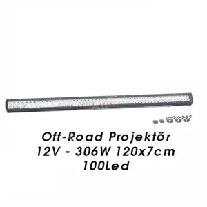 Drs Tuning Off-Road Projektör Uyumlu 12V 306W 120X7Cm 100Led 4203262