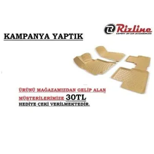 Mercedes Cls Uyumlu 3D Havuzlu Bej Paspas Orjinal Rizline Drs thumb 1
