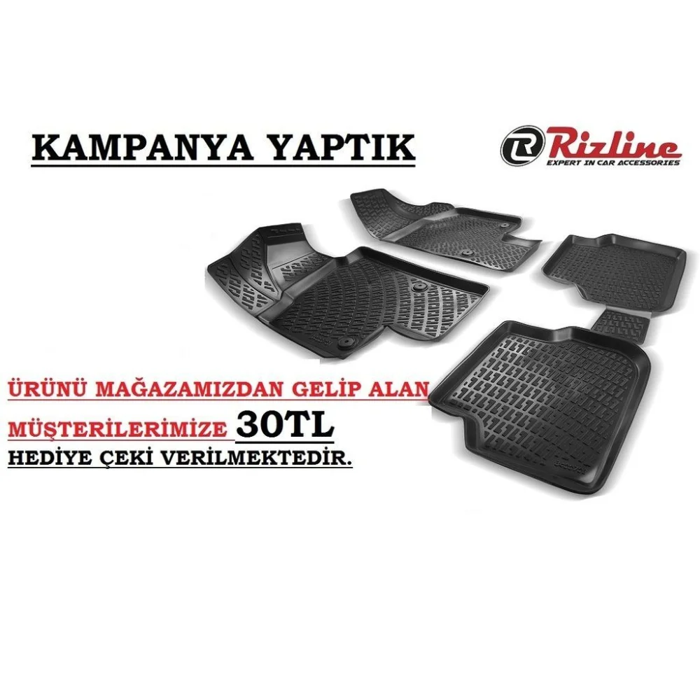 Ford C-Max Uyumlu 2003-2010 3D Havuzlu Paspas Orjinal Rizline Drs