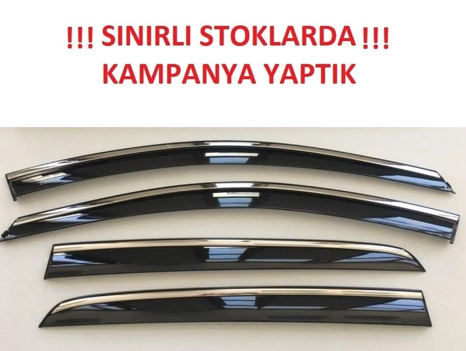 Niken Hyundai Uyumlu Tucson 2010-2015 Arası Kromlu Cam Rüzgarlığı 4'Lü