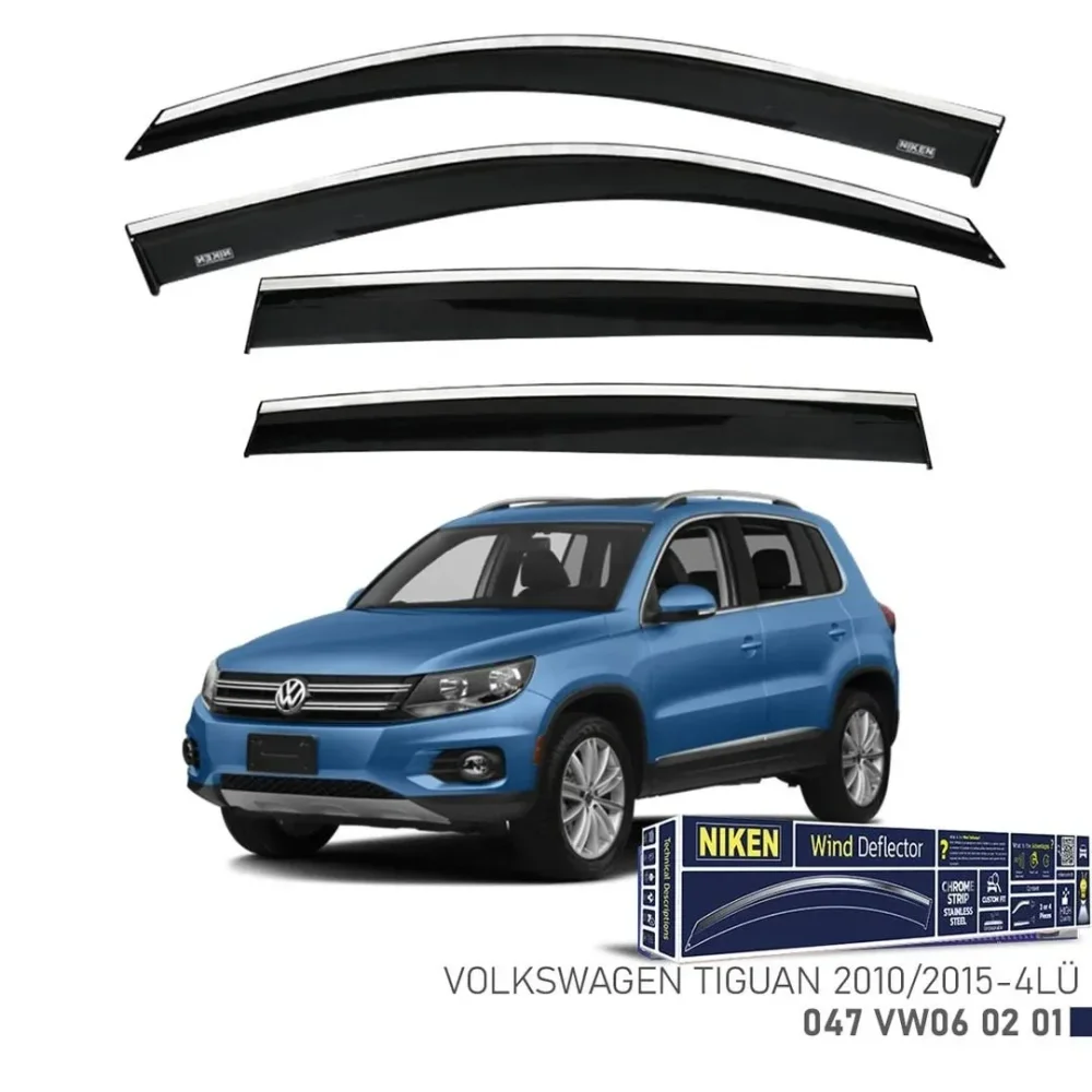 Niken Volkswagen Uyumlu Tiguan Kromlu Cam Rüzgarlığı 2010-2015 Arası