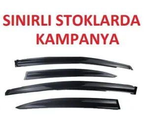 Sunplex Honda Uyumlu Civic V-Tech 4'Lü Mugen Tip Cam Rüzgarlığı