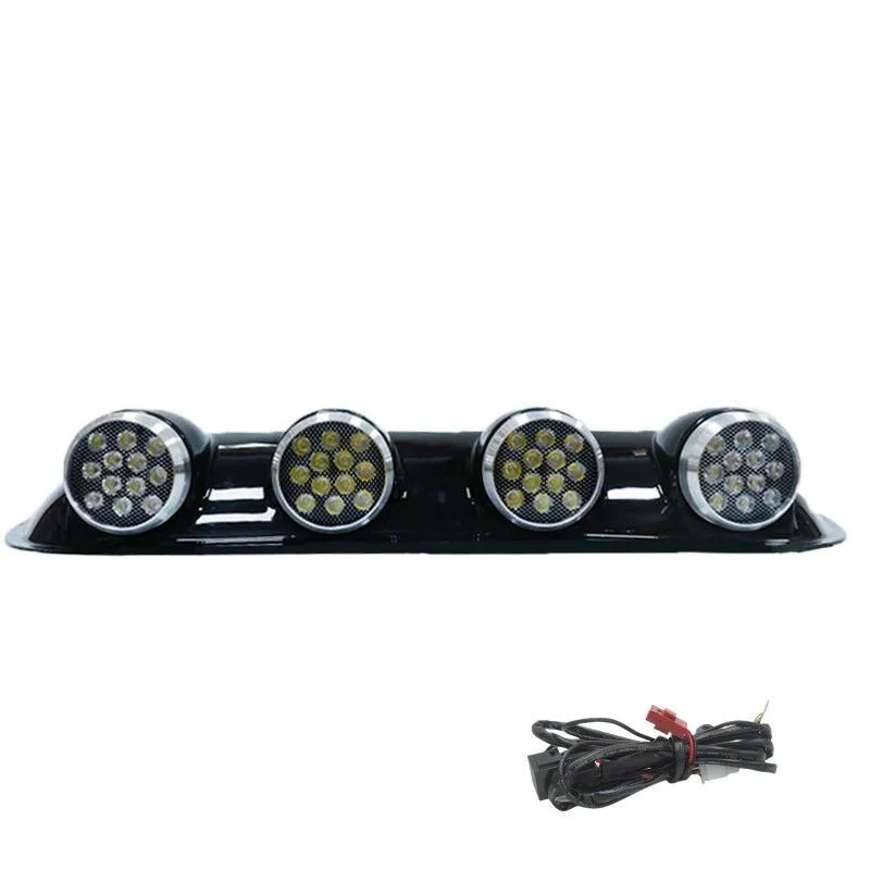 Space Offroad Uyumlu Sis Lambası 12X4 LED Yuvarlak Siyah /Lass243