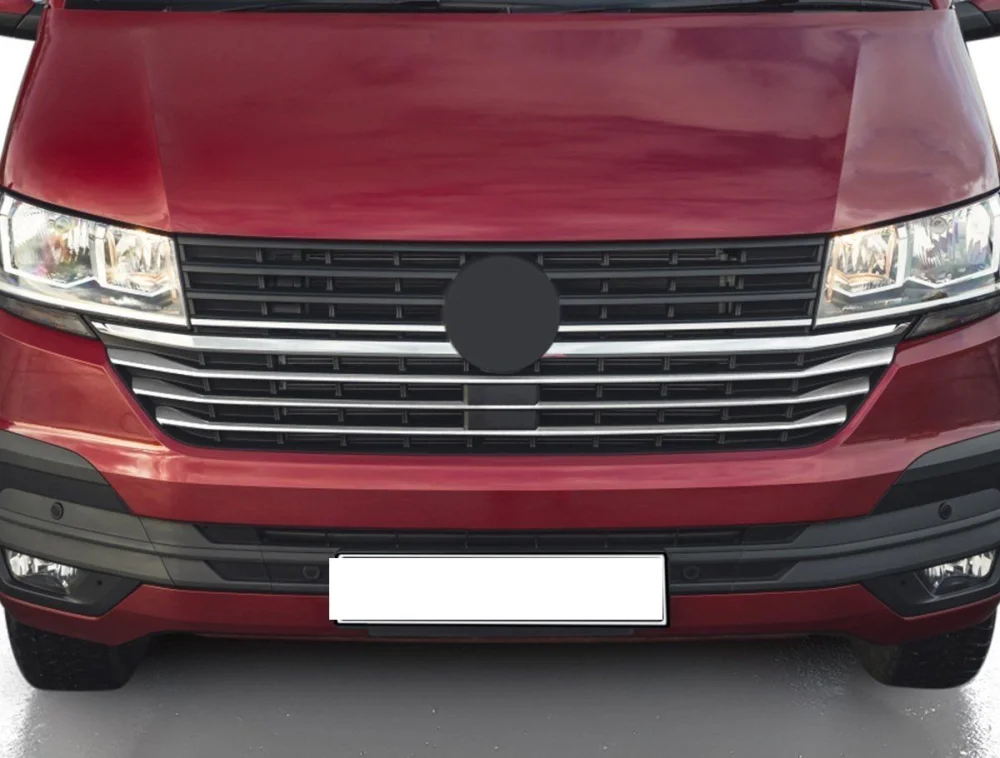 Volkswagen T6.1 Uyumlu Transporter Krom Ön Panjur Alt Çıtası 5 Parça 2020 Ve Son
