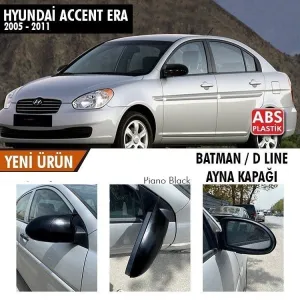 Hyundai Accent 2005-2011 (MC) uyumlu Era (2005-2011) Batman Yarasa Ayna Kapağı (Parlak Siyah) modelleri DRS Tuning'de. Kaliteli malzeme, hızlı kargo ve güvenli