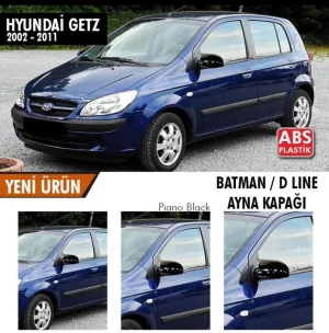 Hyundai Getz 2002-2011 (TB) uyumlu (2002-2011) Batman Yarasa Ayna Kapağı (Parlak Siyah) modelleri DRS Tuning'de. Kaliteli malzeme, hızlı kargo ve güvenli