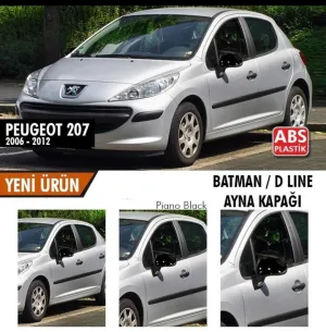 Peugeot 207 2006-2014 (A7) uyumlu (2006-2012) Batman Yarasa Ayna Kapağı (Piano Black) modelleri DRS Tuning'de. Kaliteli malzeme, hızlı kargo ve güvenli