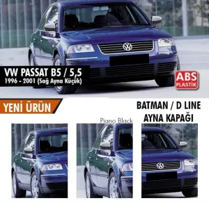 Volkswagen Passat 1996-2005 (B5) uyumlu B5 / 5,5 (1996-2001) Batman Yarasa Ayna Kapağı (Parlak Siyah) modelleri DRS Tuning'de. Kaliteli malzeme, hızlı kargo ve