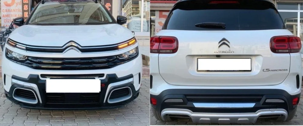 Citroen C5 Uyumlu Aircross 2019 Sonrası Ön Arka Tampon Koruması