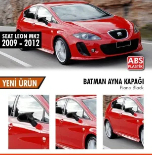 Seat Leon 2005-2012 (1P) uyumlu Mk2.5 Batman Yarasa Ayna Kapağı Piano Black / 2009-2012 Makyajı Kasa modelleri DRS Tuning'de. Kaliteli malzeme, hızlı kargo ve