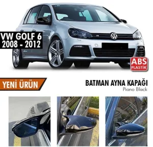 Volkswagen Golf 2008-2012 (Mk6) uyumlu 6 (2008-2012) Batman Yarasa Ayna Kapağı (Parlak Siyah) modelleri DRS Tuning'de. Kaliteli malzeme, hızlı kargo ve güvenli