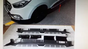 Hyundai İx35 Uyumlu Yan Basamak Koruma Marşpiyel 2010-Sıde Step Square Style