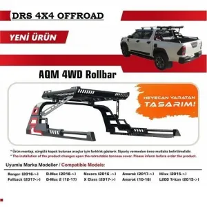Mitsubishi L200 Uyumlu Triton 2015-Rollbar Drs 4X4 OffroadDRS Tuning kalitesiyle tanışın! Özel olarak Mitsubishi  model araçlar için üretilen bu ürün, otomobili