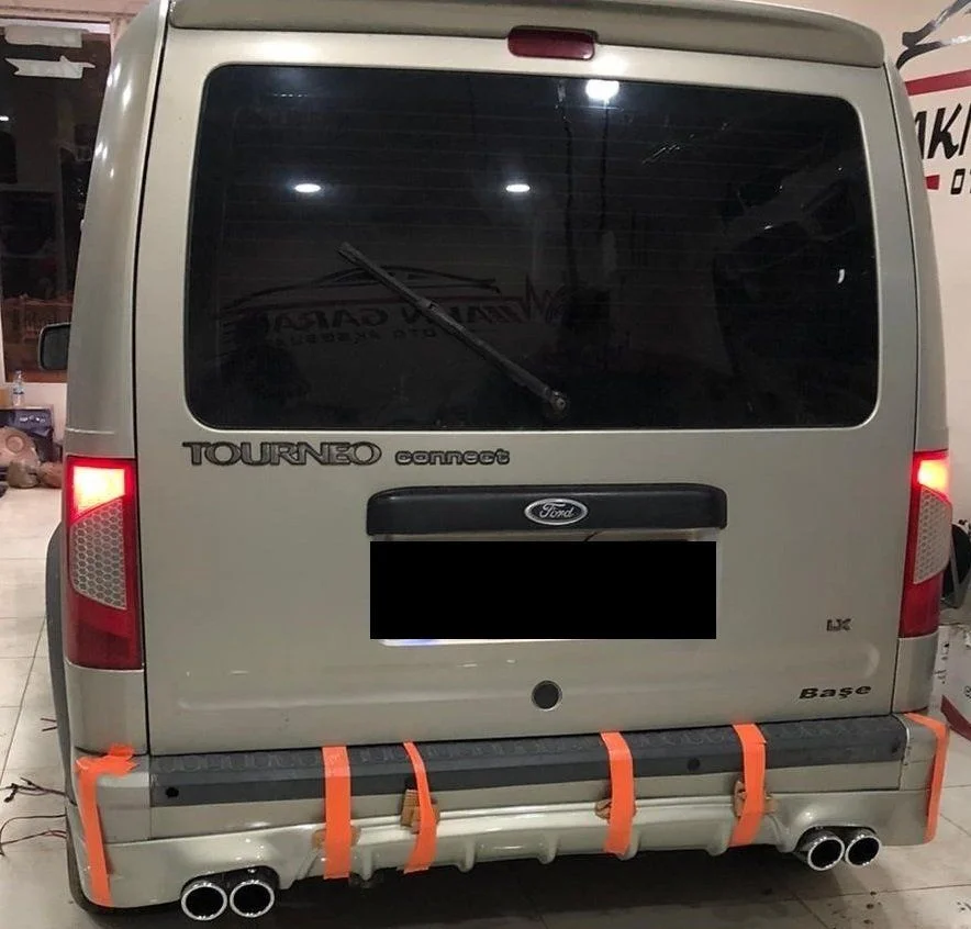 Ford Connect Uyumlu Arka Difüzör X Model Ara Karlık Boyalı