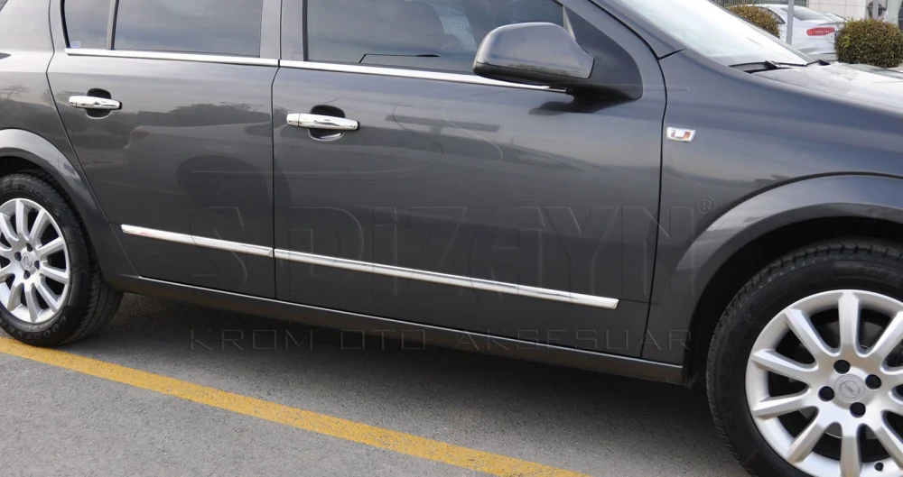 Opel Astra Uyumlu H Sedan Kapı Koruma Çıtası Krom 2008 Üzeri
