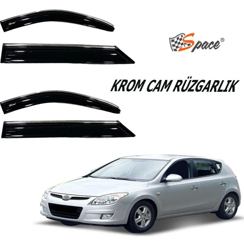 Krom Cam Rüzgarlığı 1.2Mm Hyundai I30 2009 4'Lü / Caru433