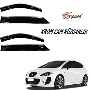 Seat Leon 2005-2012 (1P) uyumlu Krom Cam Rüzgarlığı 1.2Mm 2004-2010 4'Lü / Caru451 modelleri DRS Tuning'de. Kaliteli malzeme, hızlı kargo ve güvenli