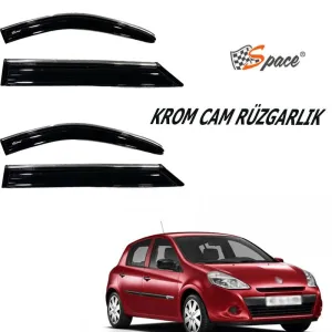 Renault Clio 2005-2012 (X85) uyumlu Krom Cam Rüzgarlığı D 2010-2011 / Caru407 modelleri DRS Tuning'de. Kaliteli malzeme, hızlı kargo ve güvenli alışverişle