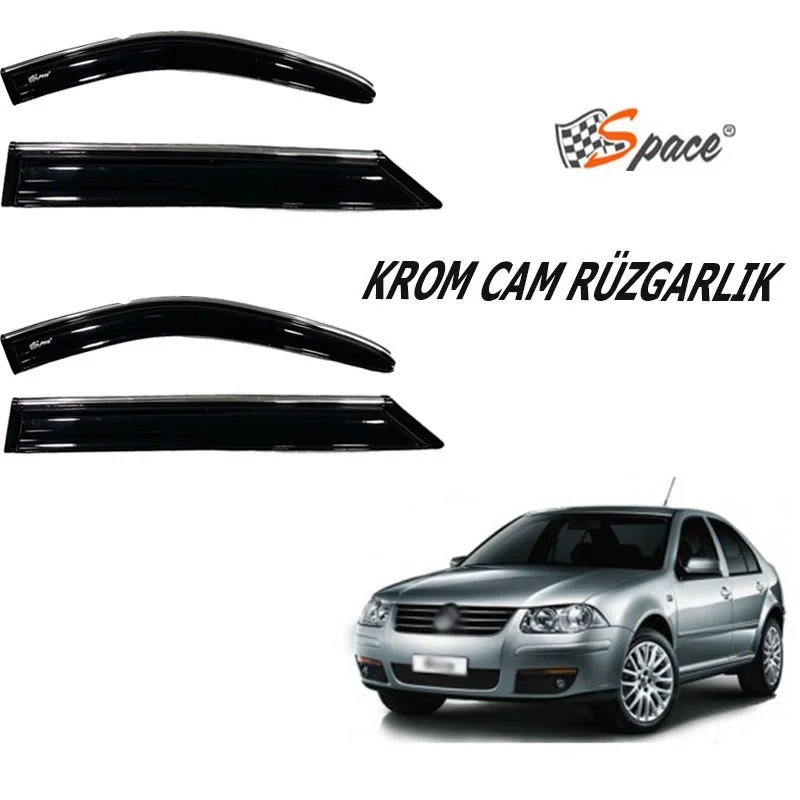 Krom Cam Rüzgarlığı 1.2Mm Volkswagen Bora 4'Lü / Caru439