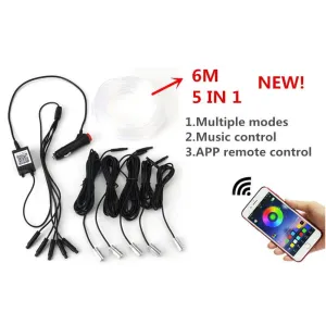 Araç İçi Dekoratif Ortam Işığı 64 Renkli 5 Ledli / Laam429 thumb 3