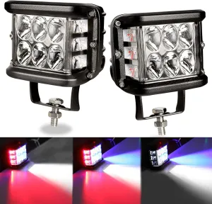Offroad Sis Lambası Beyaz-Kırmızı-Mavi 12 Led 36W Çift / Lass319-1 thumb 2