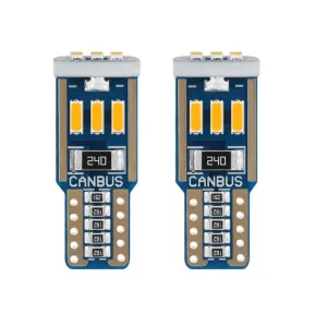 Dekoratif Led Ampul T10-15Smd 4014 Canbus 12V Çift Turuncu / Laam863 thumb 1