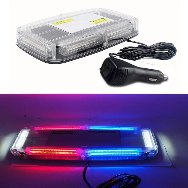 Çakarlı Tepe Lambası Mıknatıslı Kırmızı-Beyaz-Mavi 24W 12-24V / Laık530